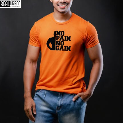 orange gym tshirt